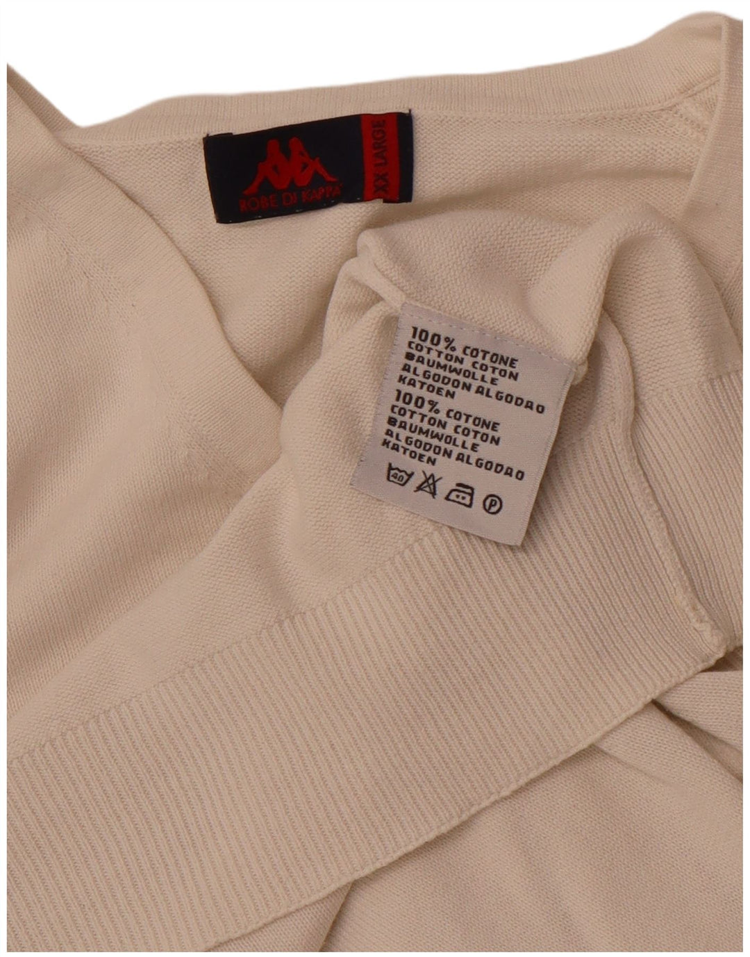 KAPPA Ανδρικό γιλέκο Tank Top 2XL Off White Βαμβακερό