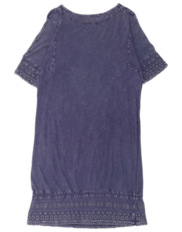 White Stuff Γυναικείο φόρεμα Shift UK 12 Medium Navy Blue βαμβακερό
