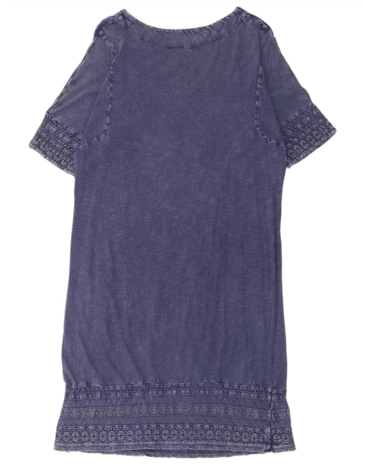 White Stuff Γυναικείο φόρεμα Shift UK 12 Medium Navy Blue βαμβακερό