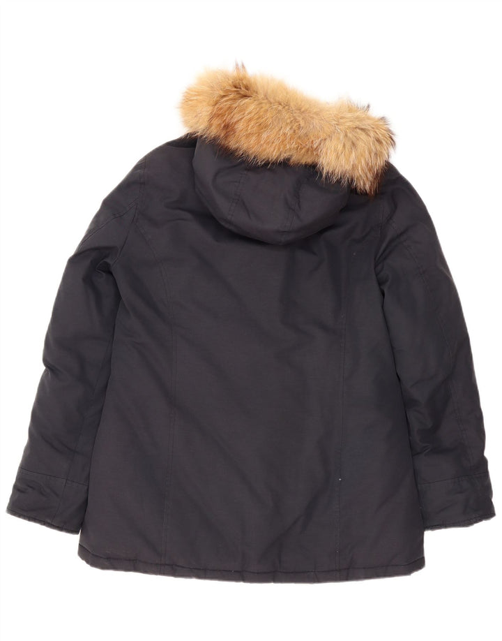 Champion γυναικείο μπουφάν με κουκούλα UK 14 Medium Navy Blue