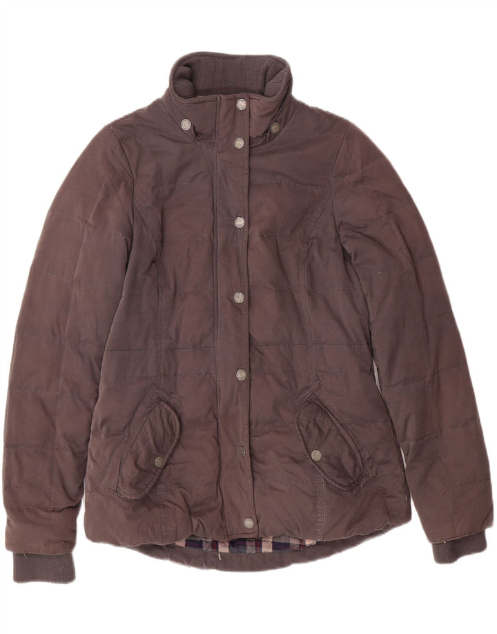 FAT FACE Womens Padded Jacket UK 8 Small Brown Polyester Vintage Fat Face and Second-Hand Fat Face from Messina Hembry 