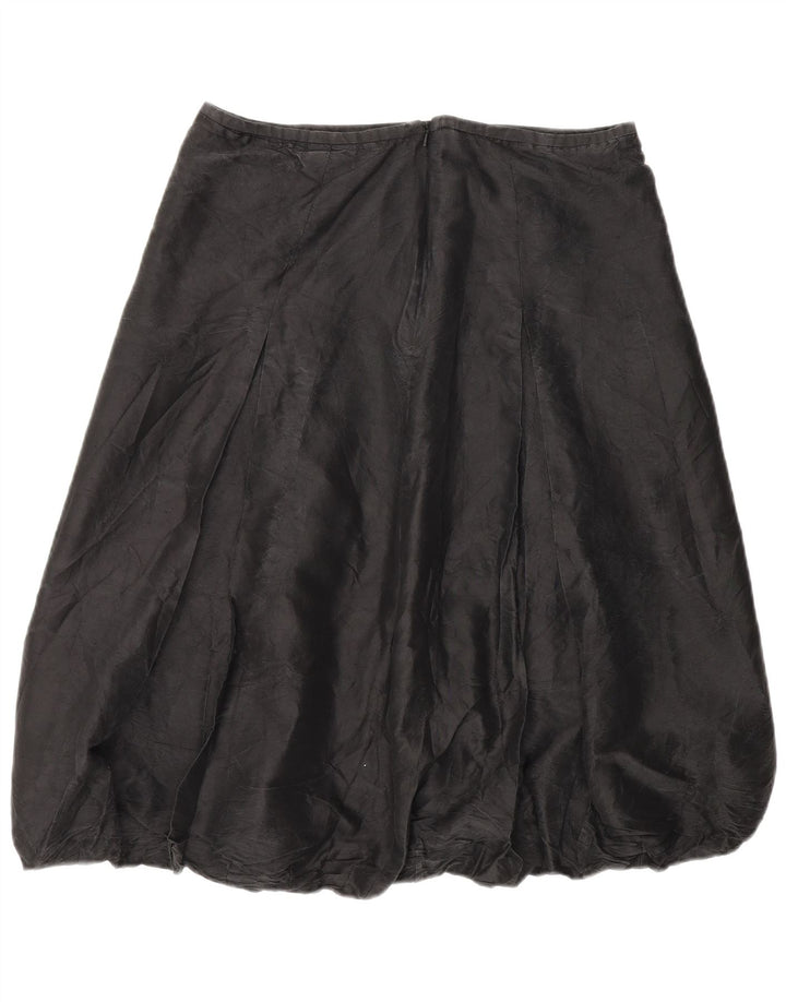 Coast Γυναικεία Bubble Φούστα UK 14 Large W32 Grey Silk