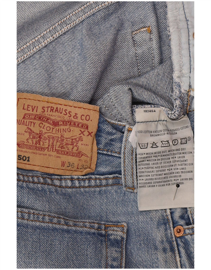 Ανδρικό τζιν Levi's Straight W38 L32 Μπλε βαμβακερό