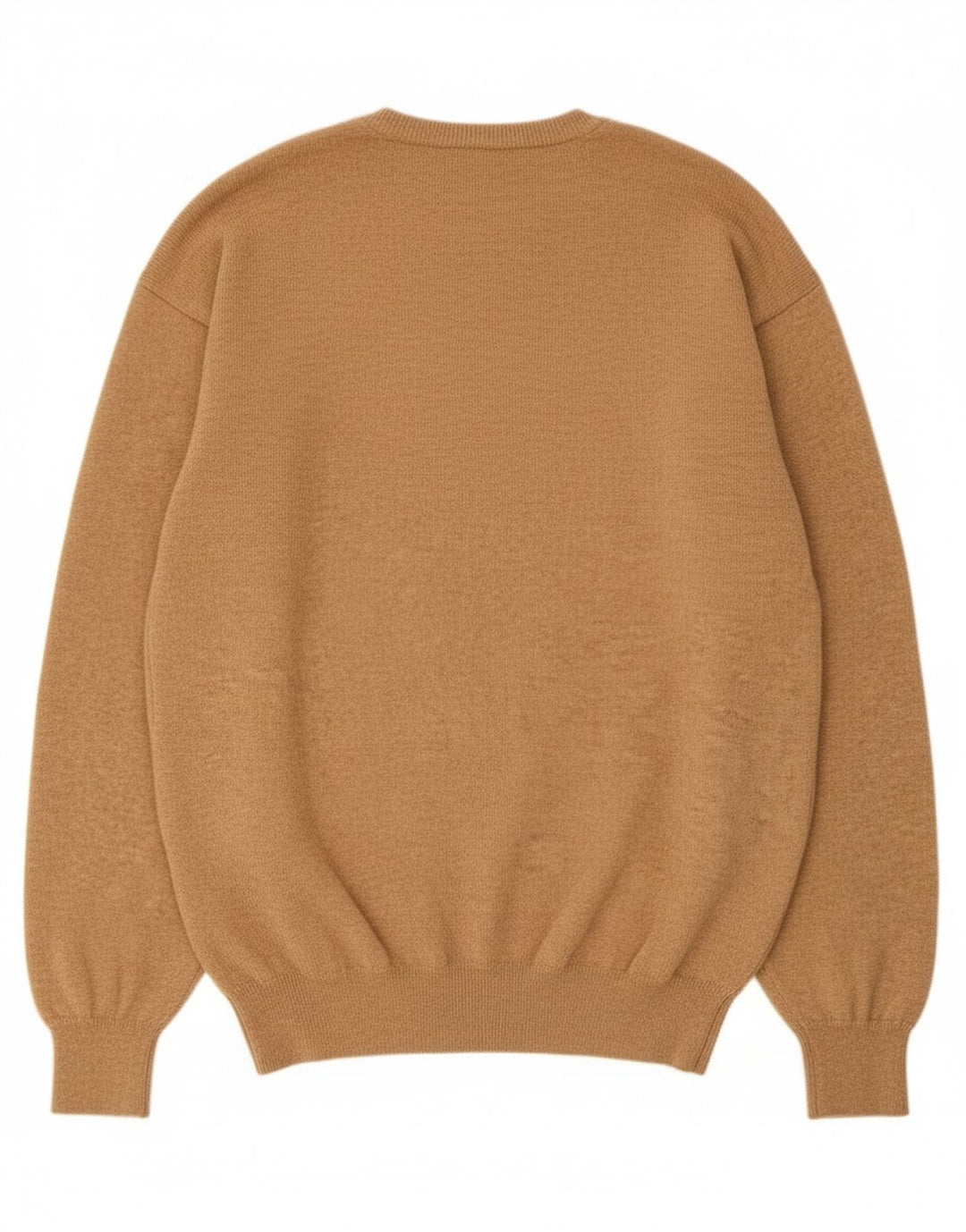 Ανδρικό πουλόβερ Massimo Dutti με V λαιμόκοψη XL Μπεζ μαλλί