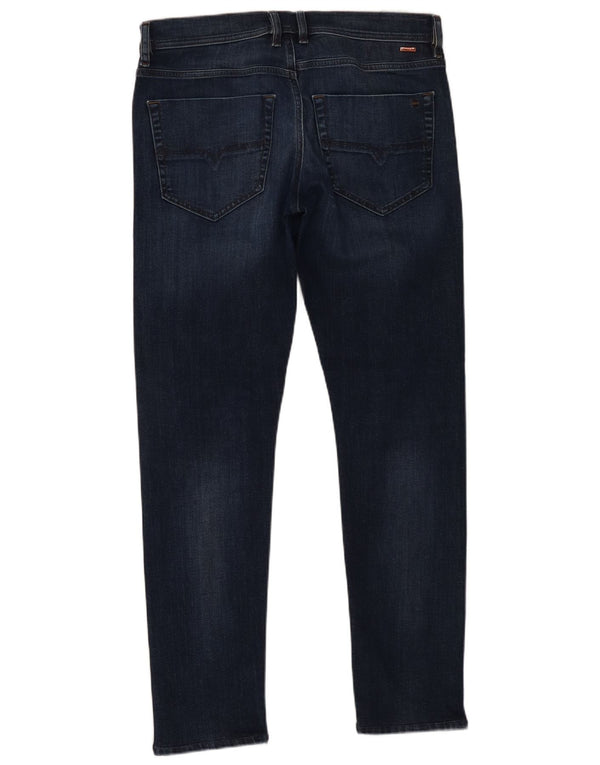 Diesel Mens Tepphar Carrot Slim Jeans W33 L32 Navy Blue Cotton