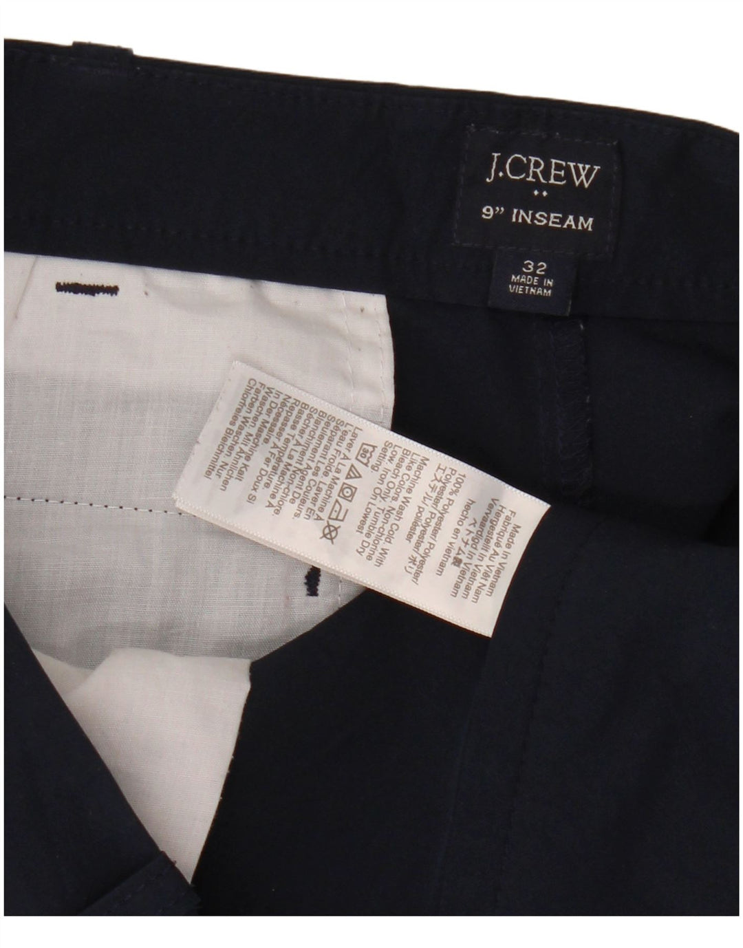 J. Crew Ανδρικό σορτς Chino W32 Medium Navy Blue Polyester