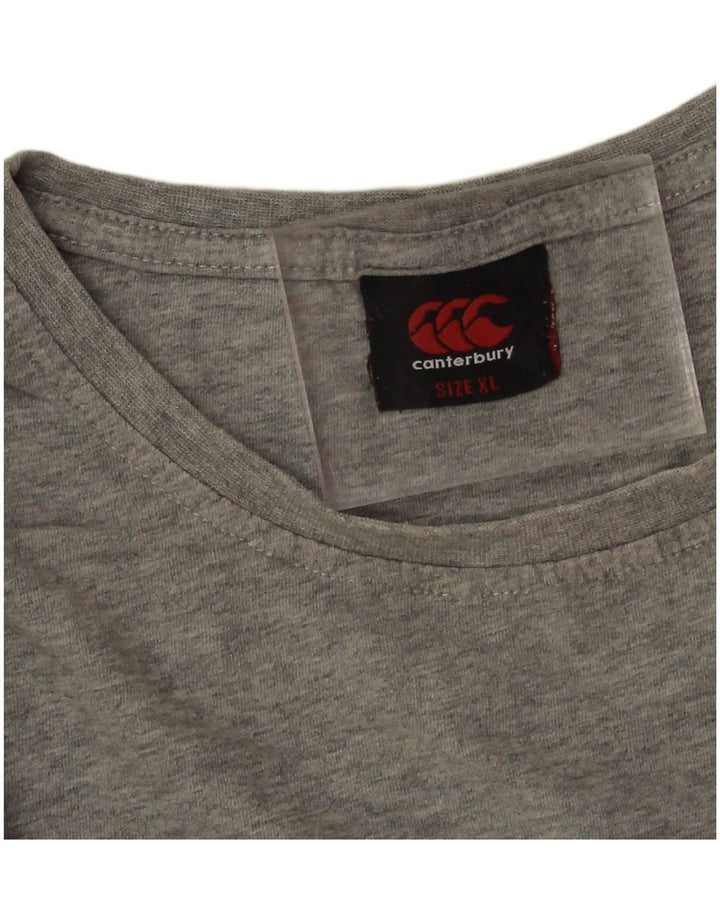 Ανδρικό γραφικό T-Shirt Canterbury Top XL Γκρι