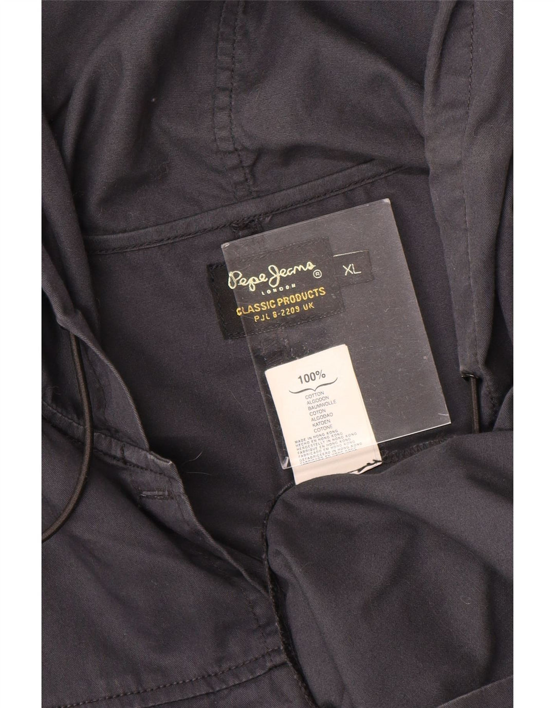 PEPE JEANS Womens Short Sleeves Hoodie Dress UK 18 XL Navy Blue Cotton