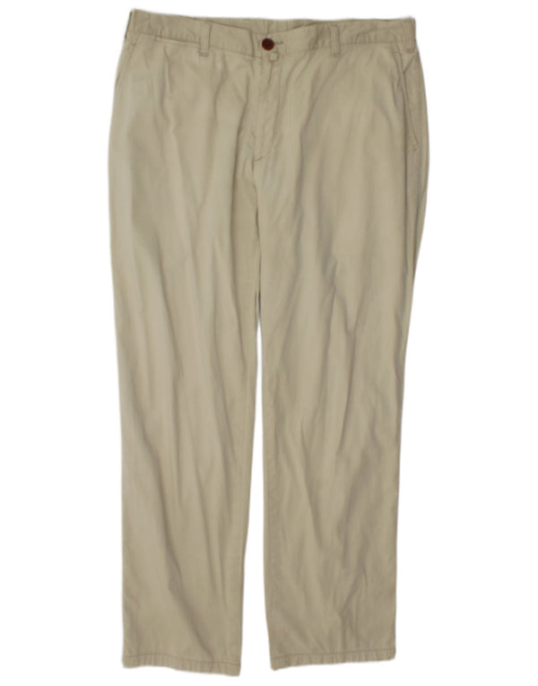 Barbour γυναικείο ίσιο παντελόνι Chino EU 46 XL W36 L30 Μπεζ βαμβακερό