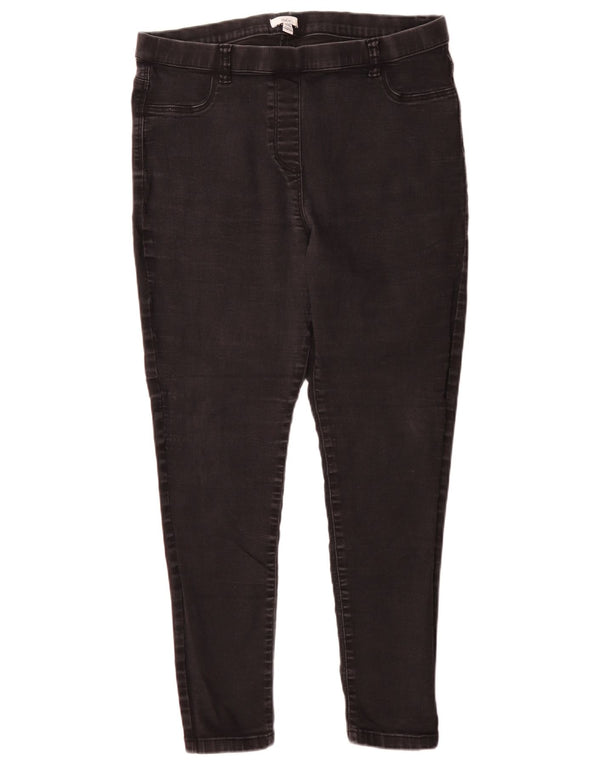 M&Co Γυναικεία Jegging Jeans UK 18 XL W36 L29 Μαύρο βαμβακερό