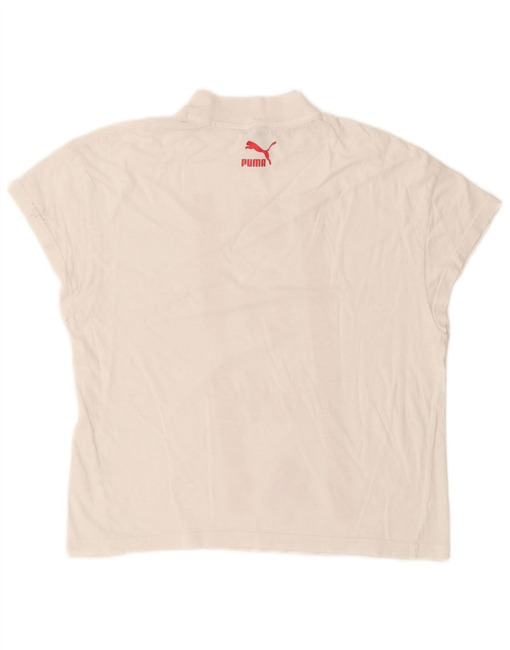 Γυναικείο γραφικό μπλουζάκι Puma Top UK 10 Small White