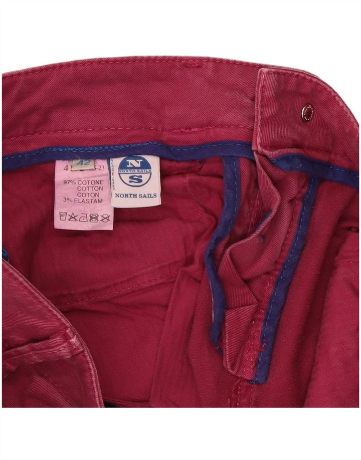 North Sails Γυναικεία Stretch Slim Jeans IT 42 Medium W30 L31 Pink Cotton