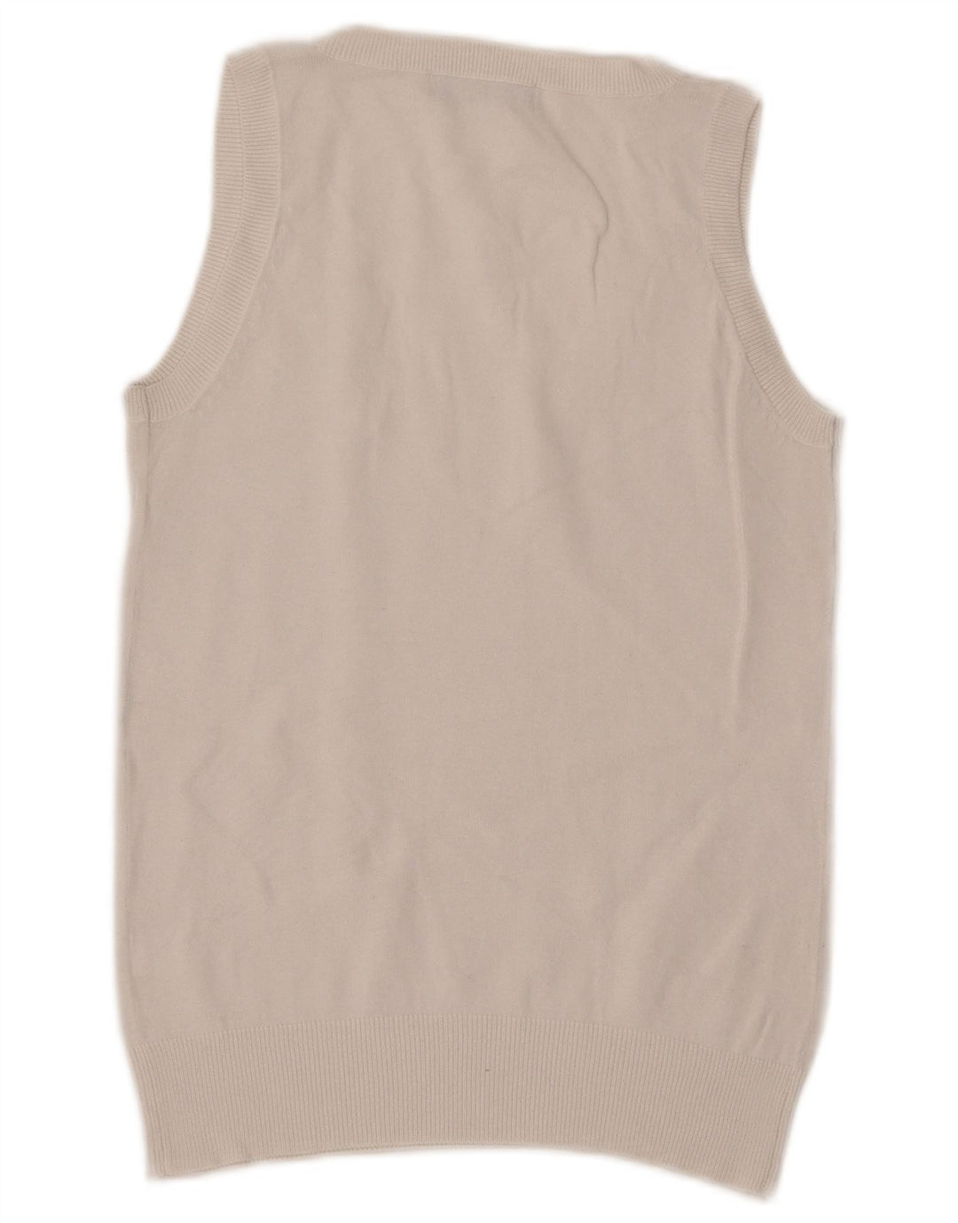 Zara Γυναικείο Γιλέκο Tank Top UK 12 μεσαίο λευκό βαμβακερό