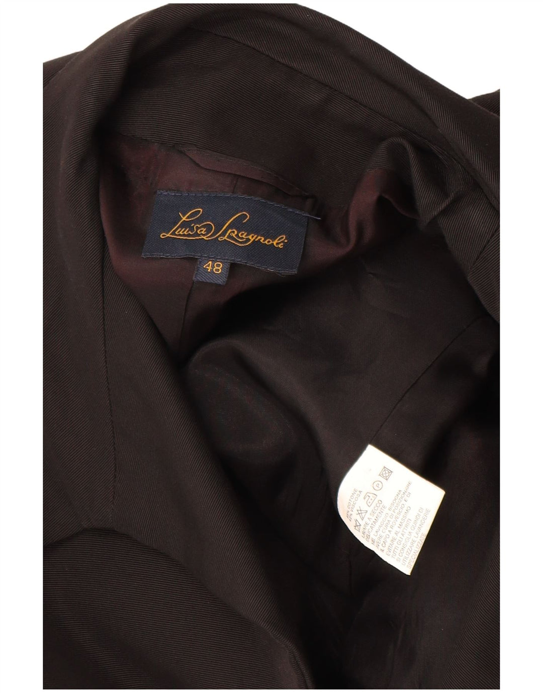 Luisa Spagnoli Γυναικείο Μπουφάν Blazer με 4 Κουμπιά IT 48 XL Μαύρο βαμβακερό