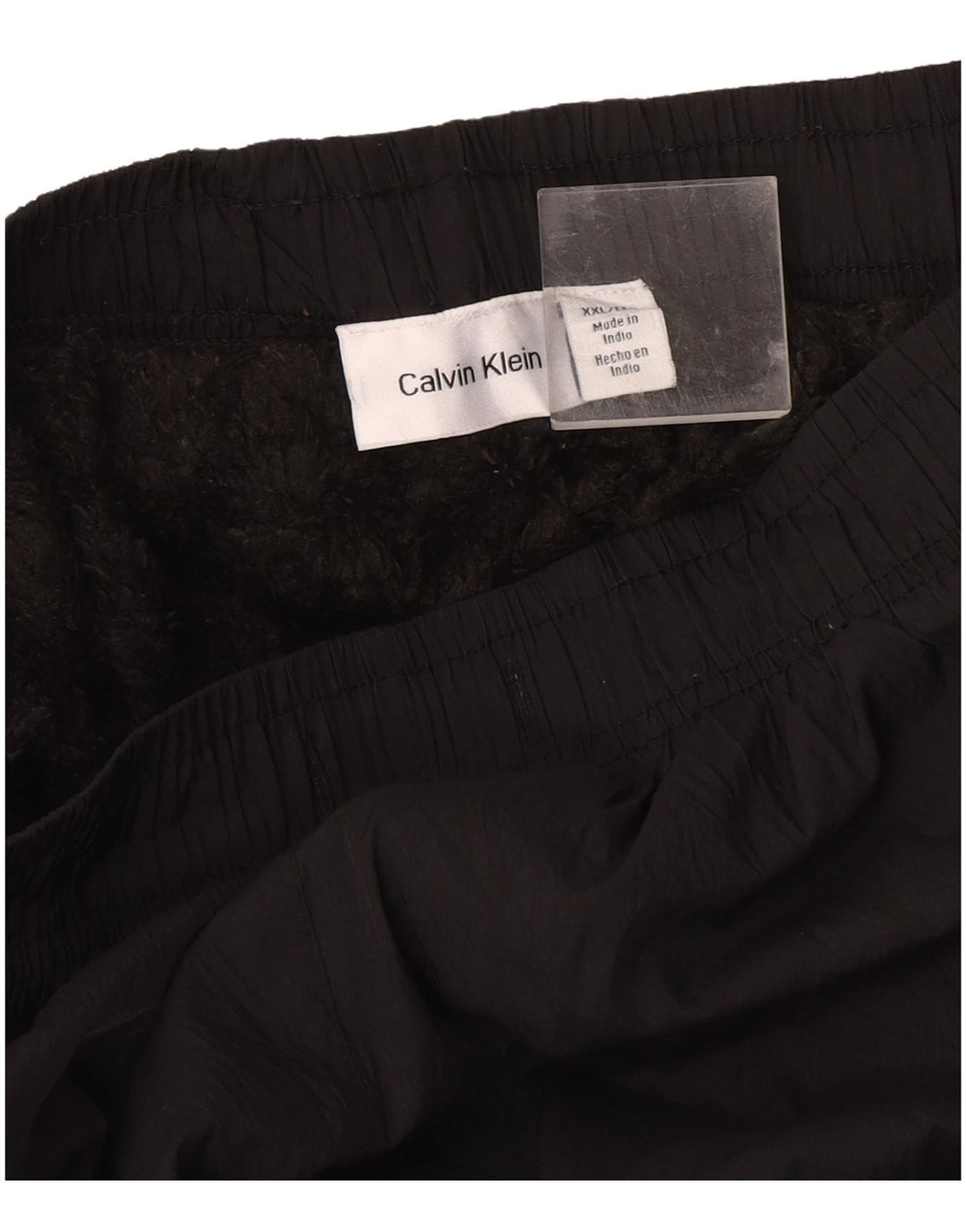 Ανδρικό γραφικό ανεμοφράκτη παντελόνι Calvin Klein 2XL Μαύρο