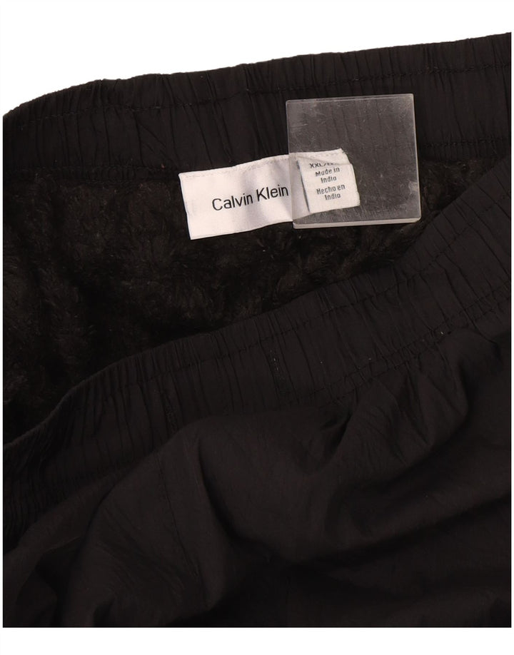 Ανδρικό γραφικό ανεμοφράκτη παντελόνι Calvin Klein 2XL Μαύρο