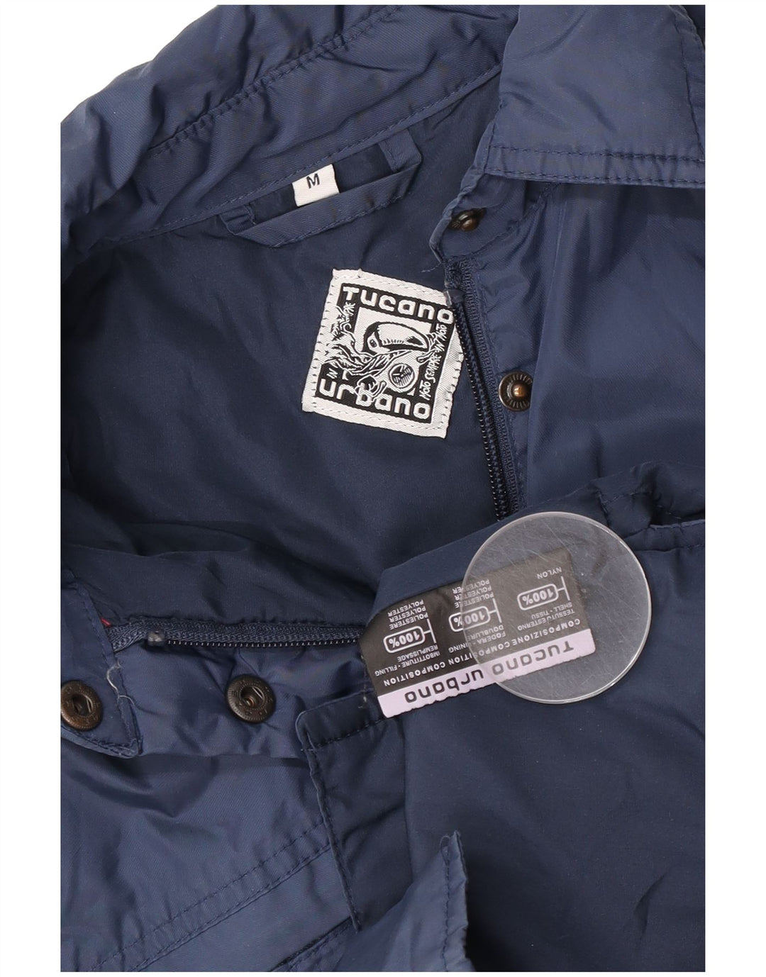Tucano Urbano γυναικείο τζάκετ αντιανεμικό UK 14 Medium Navy Blue Nylon