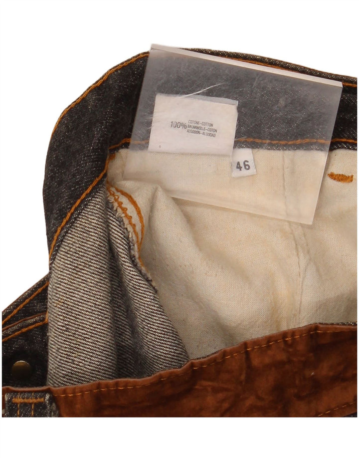 STEFANEL Γυναικεία Ψηλόμεση Τζιν Φούστα IT 46 Μεγάλη W28 Γκρι βαμβακερή