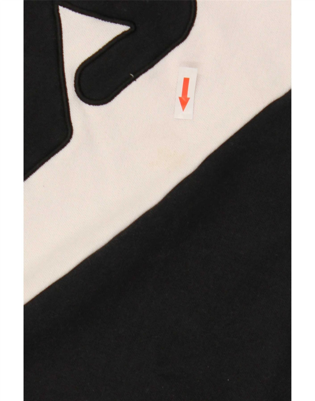 Ανδρικό γραφικό φούτερ Fila Small White Colourblock Βαμβακερό