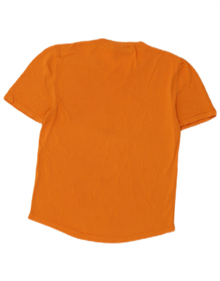 Zara Γυναικείο T-Shirt Top UK 12 Medium Orange