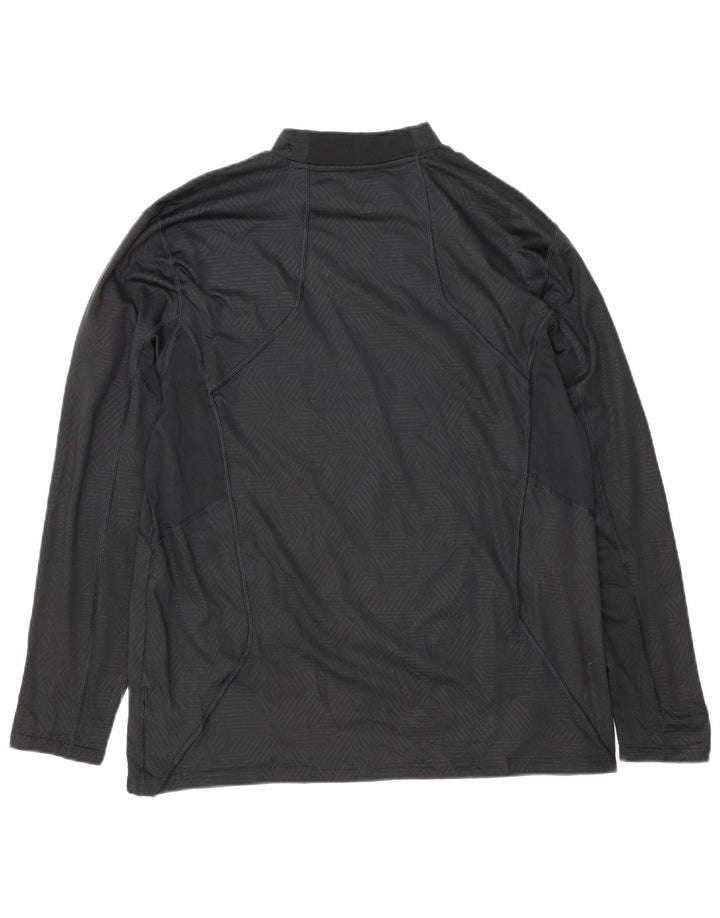 Russell Athletic Mens Dri-Power γραφικό τοπ μακρυμάνικο XL μαύρο γεωμετρικό