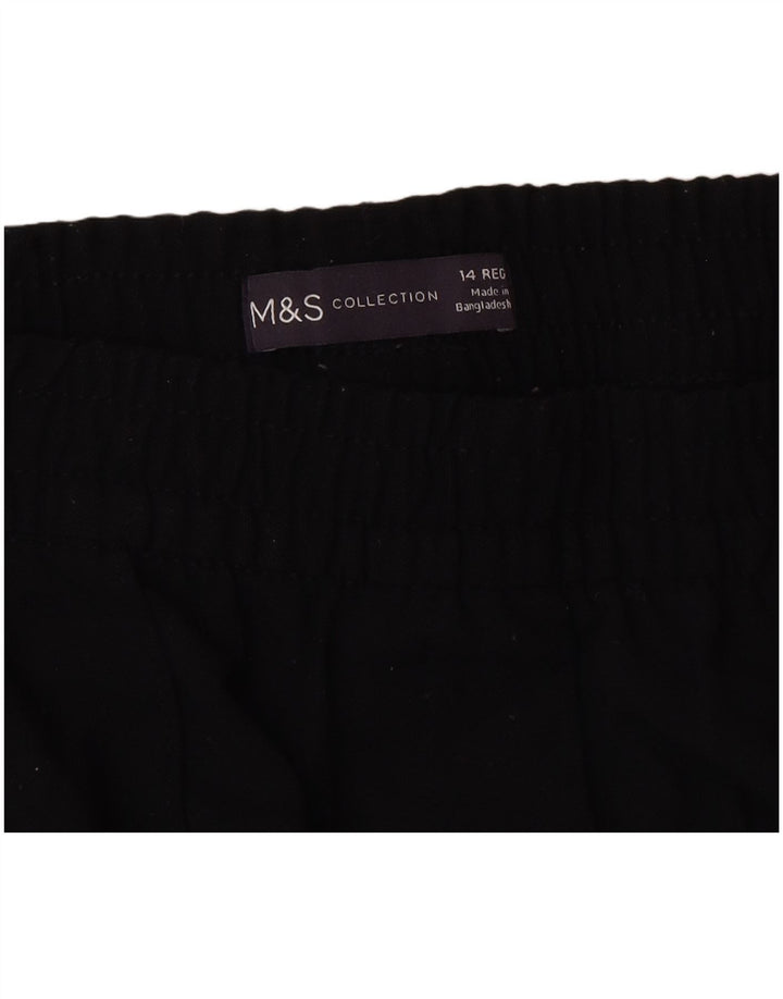 Marks & Spencer Γυναικεία φόρμα παντελόνι UK 14 Μεσαίου Μαύρου Πολυεστέρα