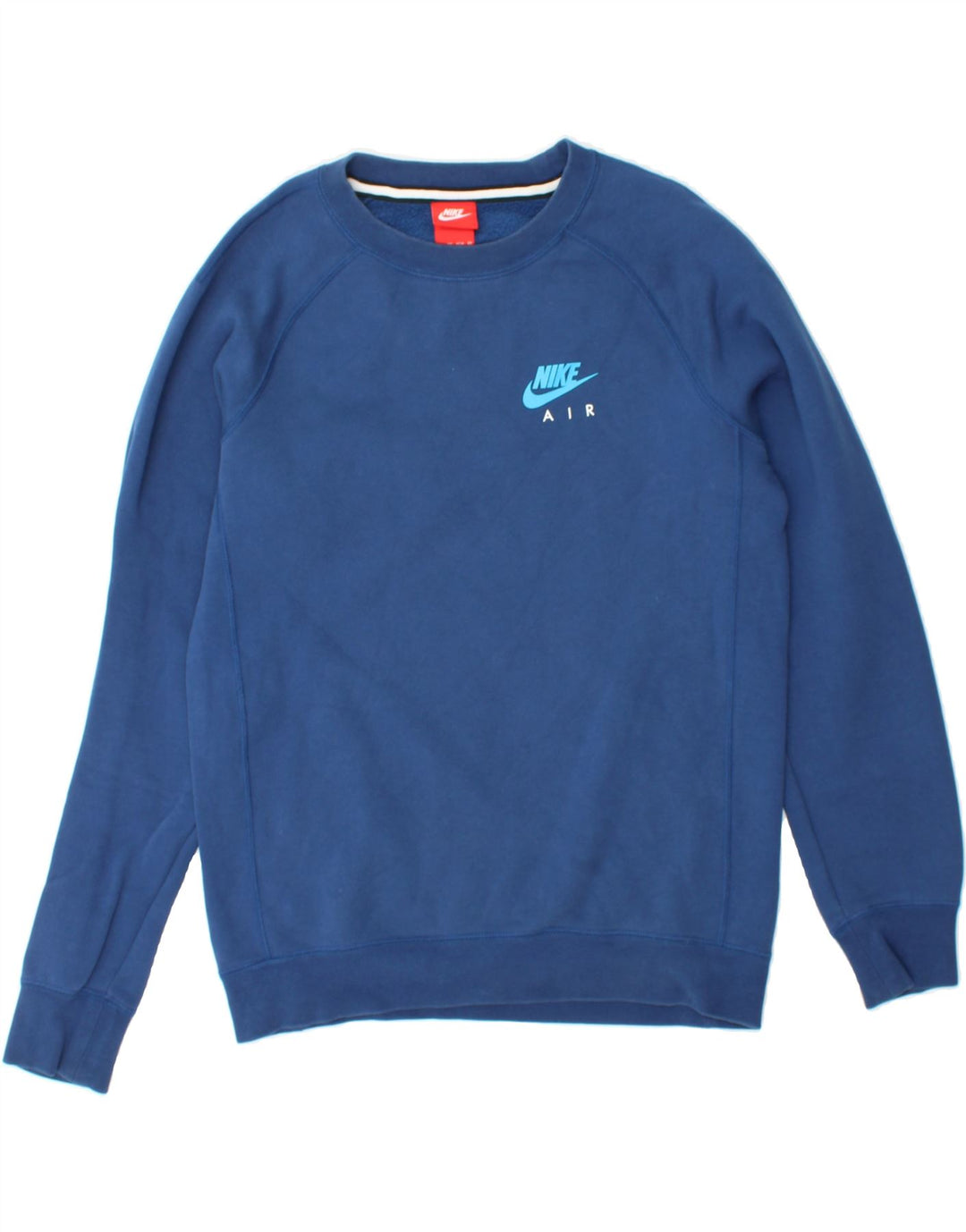 NIKE Mens Graphic Sweatshirt Jumper XS Blue Cotton Vintage Nike and Second-Hand Nike from Messina Hembry 