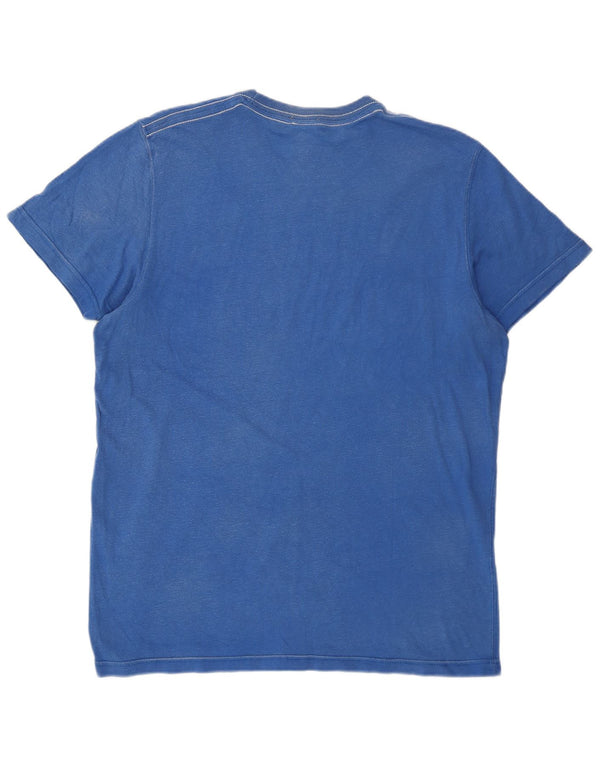 Abercrombie & Fitch Ανδρικό γραφικό T-Shirt Top XL Μπλε βαμβακερό