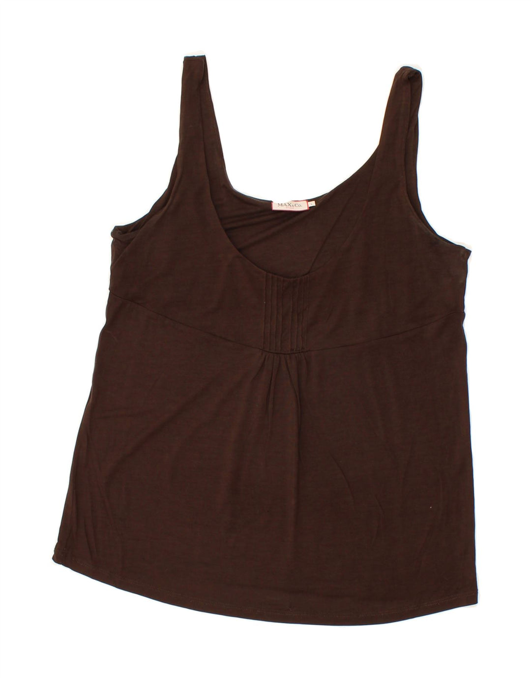 MAX&CO. Womens Crop Top UK 14 Large Brown Vintage Max&Co. and Second-Hand Max&Co. from Messina Hembry 