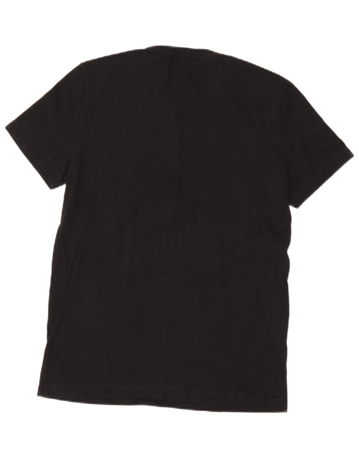 Ανδρικό T-Shirt Lacoste κανονική εφαρμογή Top size 4 Μεσαίο μαύρο βαμβακερό