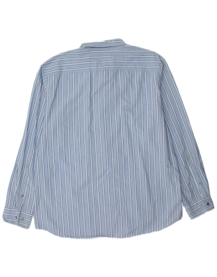 Ανδρικό μοντέρνο πουκάμισο CALVIN KLEIN 2XL Μπλε ριγέ βαμβακερό