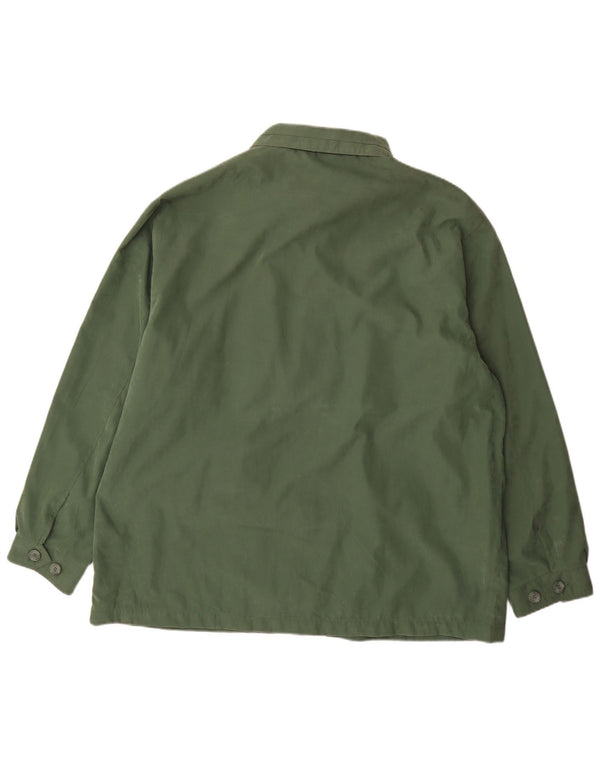 Vintage Ανδρικό Utility Jacket UK 50 5XL Green Polyester
