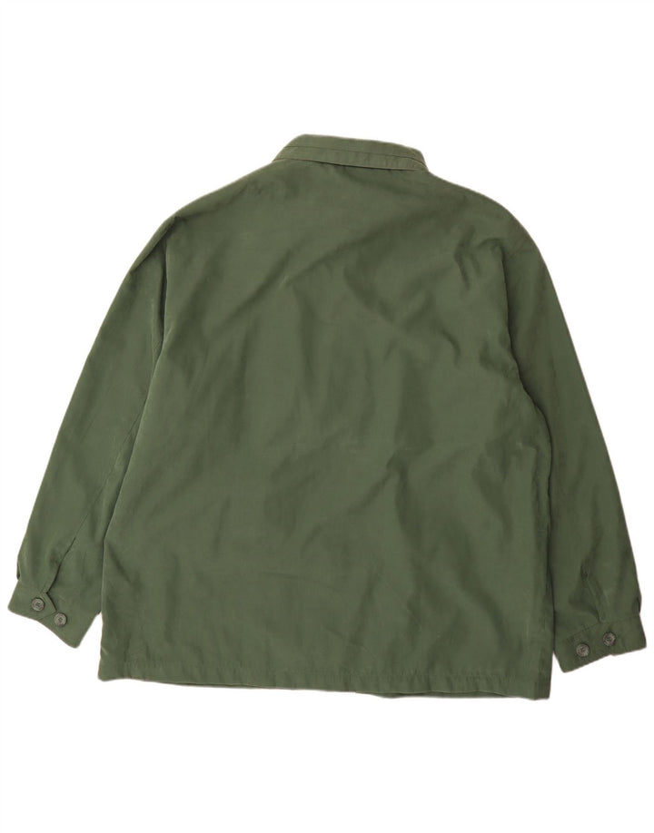 Vintage Ανδρικό Utility Jacket UK 50 5XL Green Polyester