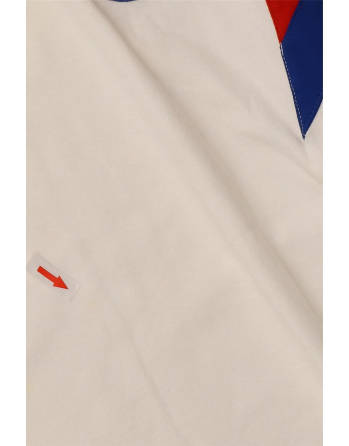 Ανδρικό μπλουζάκι ADIDAS FC Bayern Munchen Polo XL Λευκό βαμβακερό χρώμα