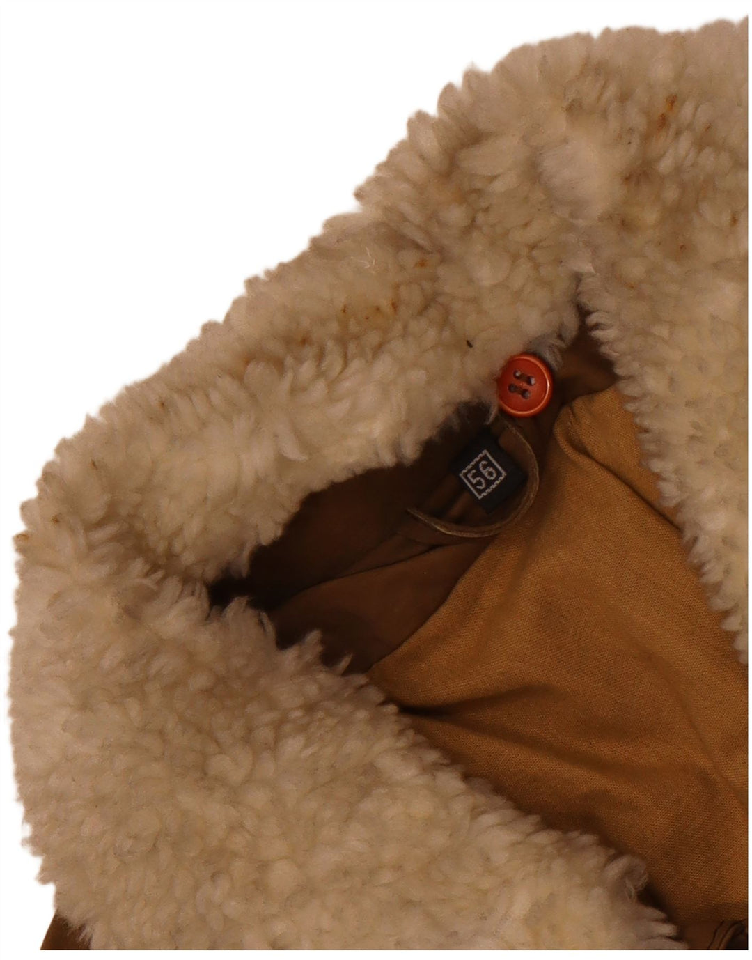 Vintage Ανδρικό Γραφικό Δερμάτινο Μπουφάν IT 56 3XL Καφέ