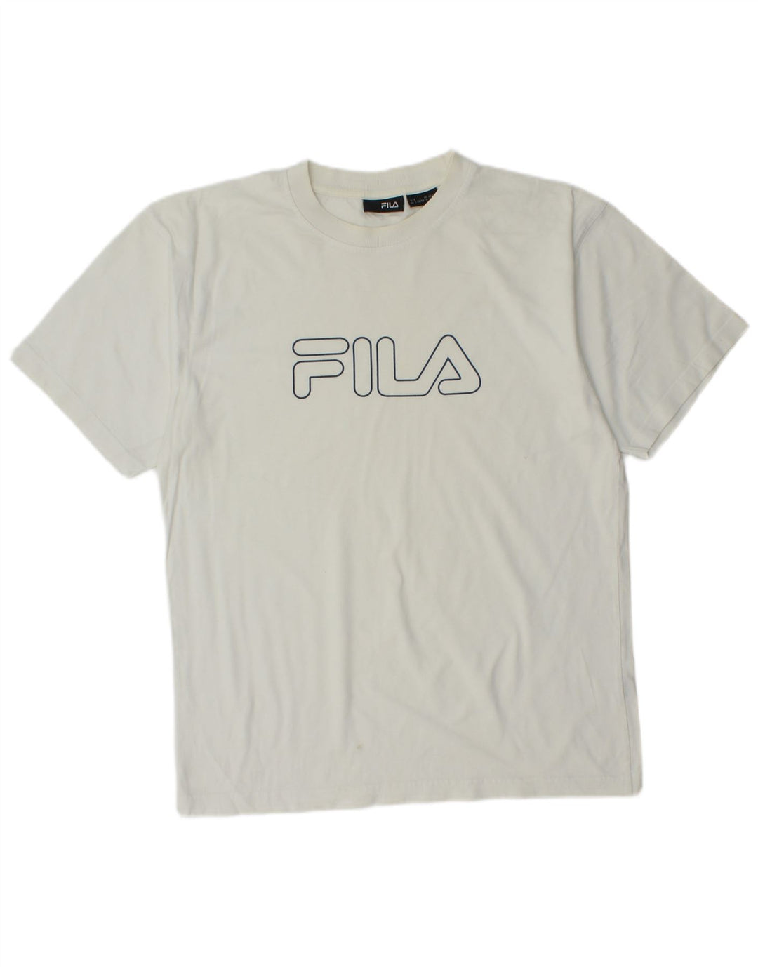 Ανδρικό γραφικό μπλουζάκι FILA Top Small White