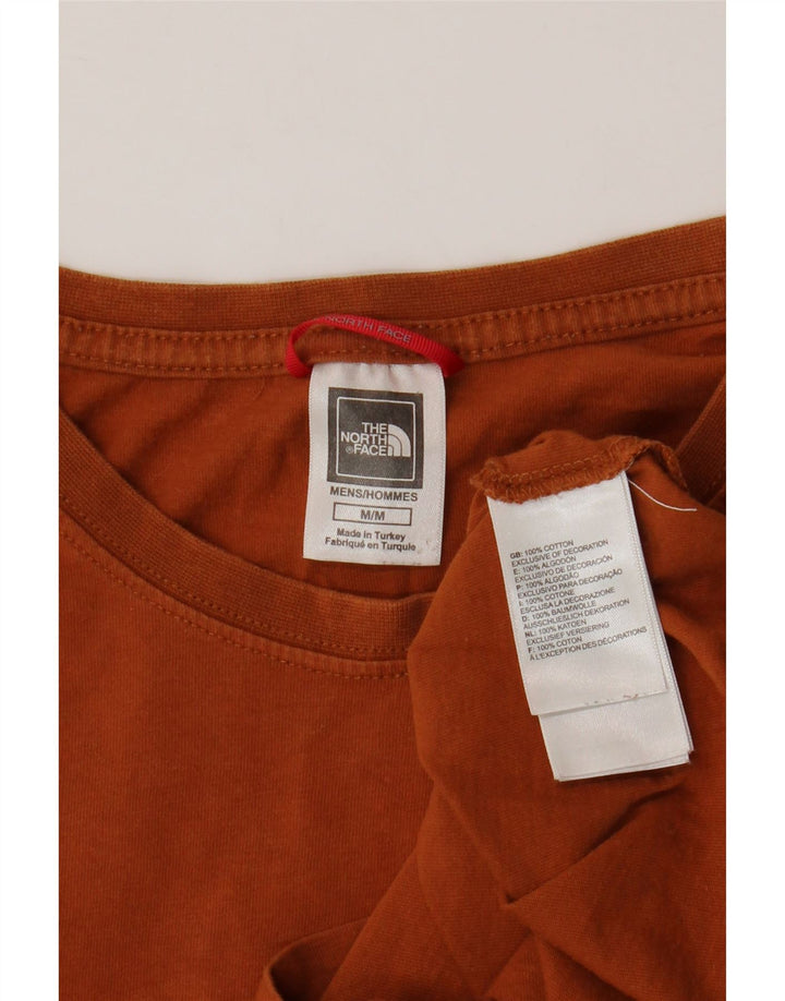 Ανδρικό γραφικό T-Shirt North Face Top από μεσαίο πορτοκαλί βαμβακερό