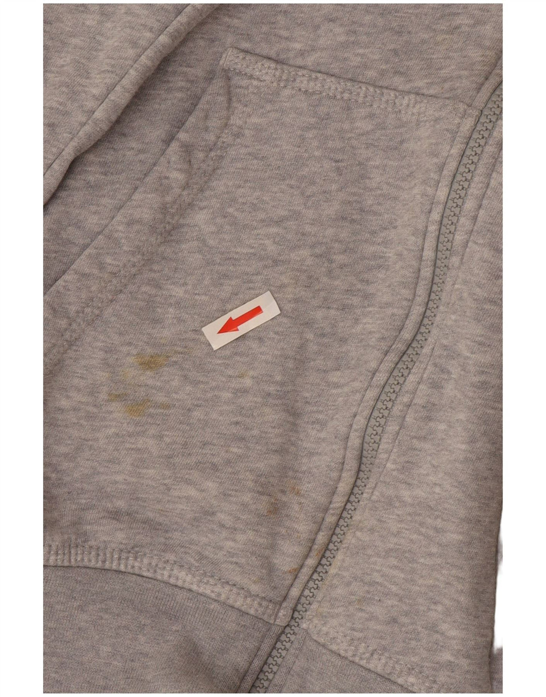 Ανδρικό πουλόβερ Nike με φερμουάρ με κουκούλα, βαμβακερό μικρό γκρι χρώμα