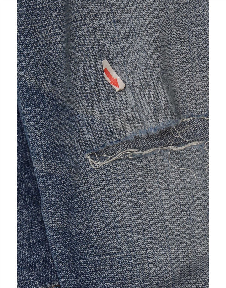 Ανδρικό τζιν Wrangler Texas Distressed Straight W40 L32 Μπλε βαμβακερό