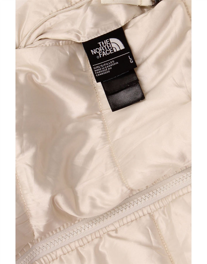 The North Face Girls padded Jacket 11-12 Years Larg Off White Polyester