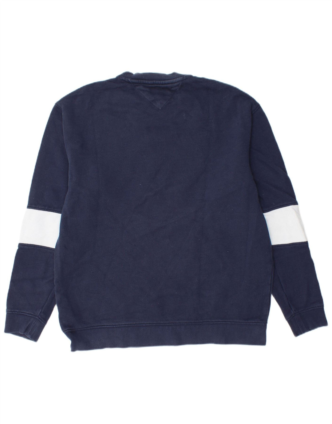 Γραφικό ανδρικό φούτερ Tommy Hilfiger Jumper Large Navy Blue Colourblock