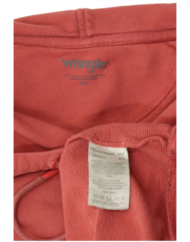 Wrangler Ανδρικό Hoodie Jumper 2XL Red Cotton