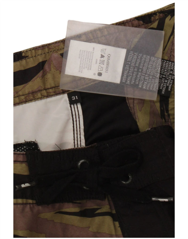 Ανδρικό γραφικό σορτς κολύμβησης Quiksilver, μεσαίο μαύρο πολυεστέρα