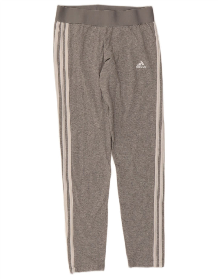Γυναικείο κολάν Adidas UK 12/14 Μεσαίο γκρι βαμβακερό