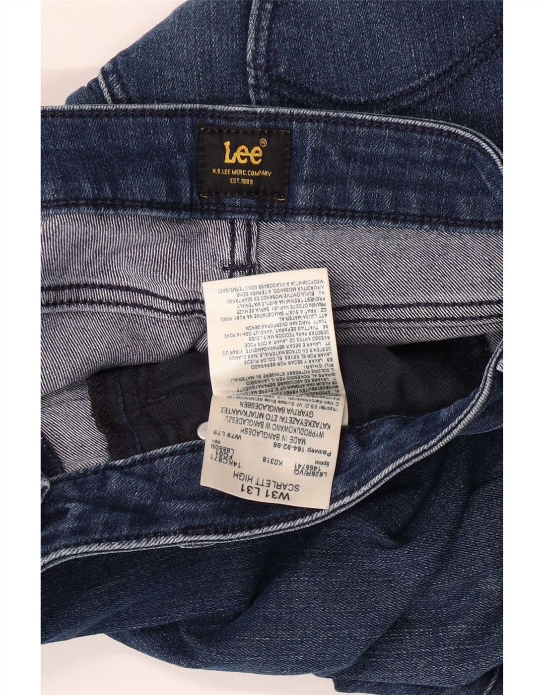 LEE Γυναικείο Scarlett High Skinny Jeans W31 L27 Μπλε βαμβακερό