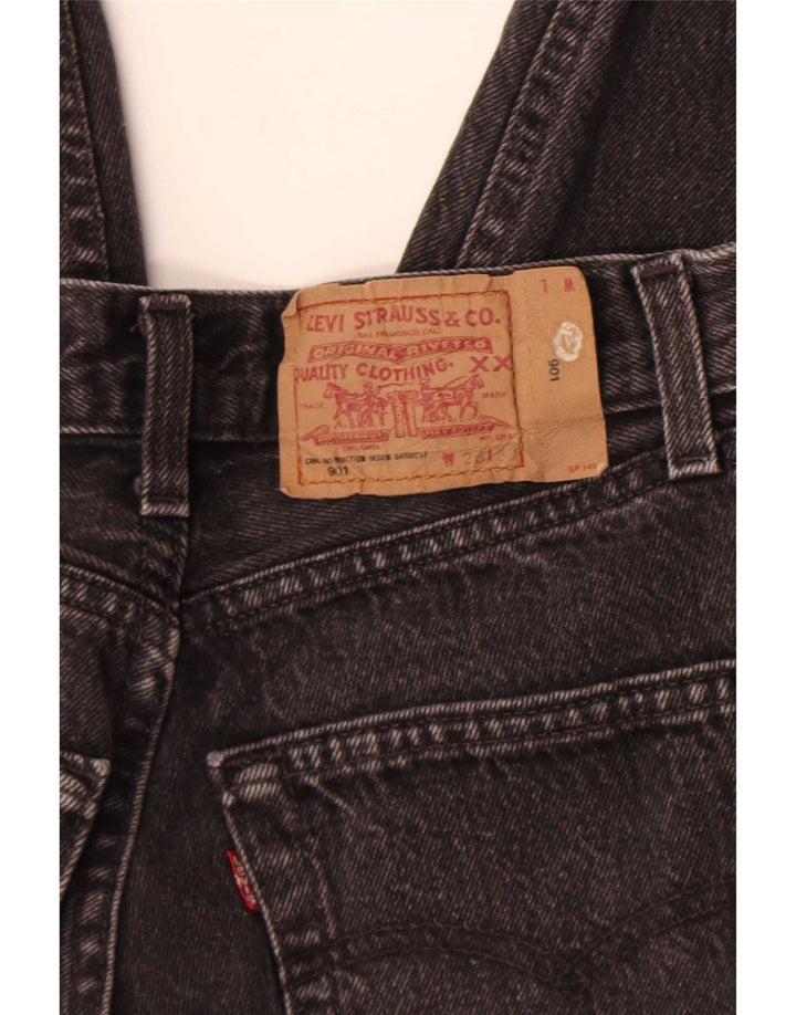 Levi's Womens 901 Distressed Straight Jeans W28 L27 Γκρι βαμβακερό