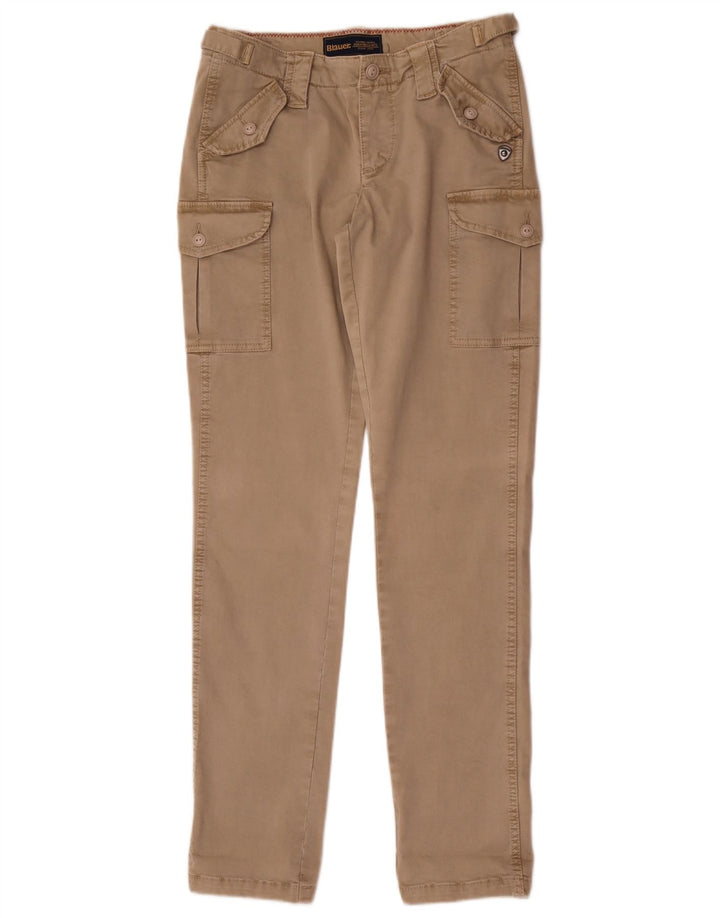 Blauer Ανδρικό Slim Cargo Παντελόνι W28 L32 Μπεζ βαμβακερό