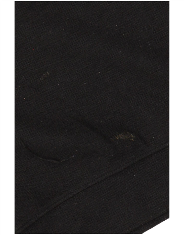 Zara Γυναικείο Hoodie Jumper UK 14 Medium Black Polyester