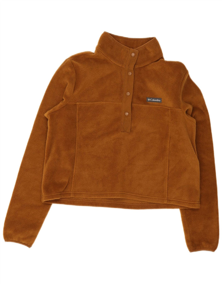 Columbia γυναικείο κουμπάκι με λαιμό Fleece άλμα UK 16 Μεγάλο μπεζ πολυεστέρας