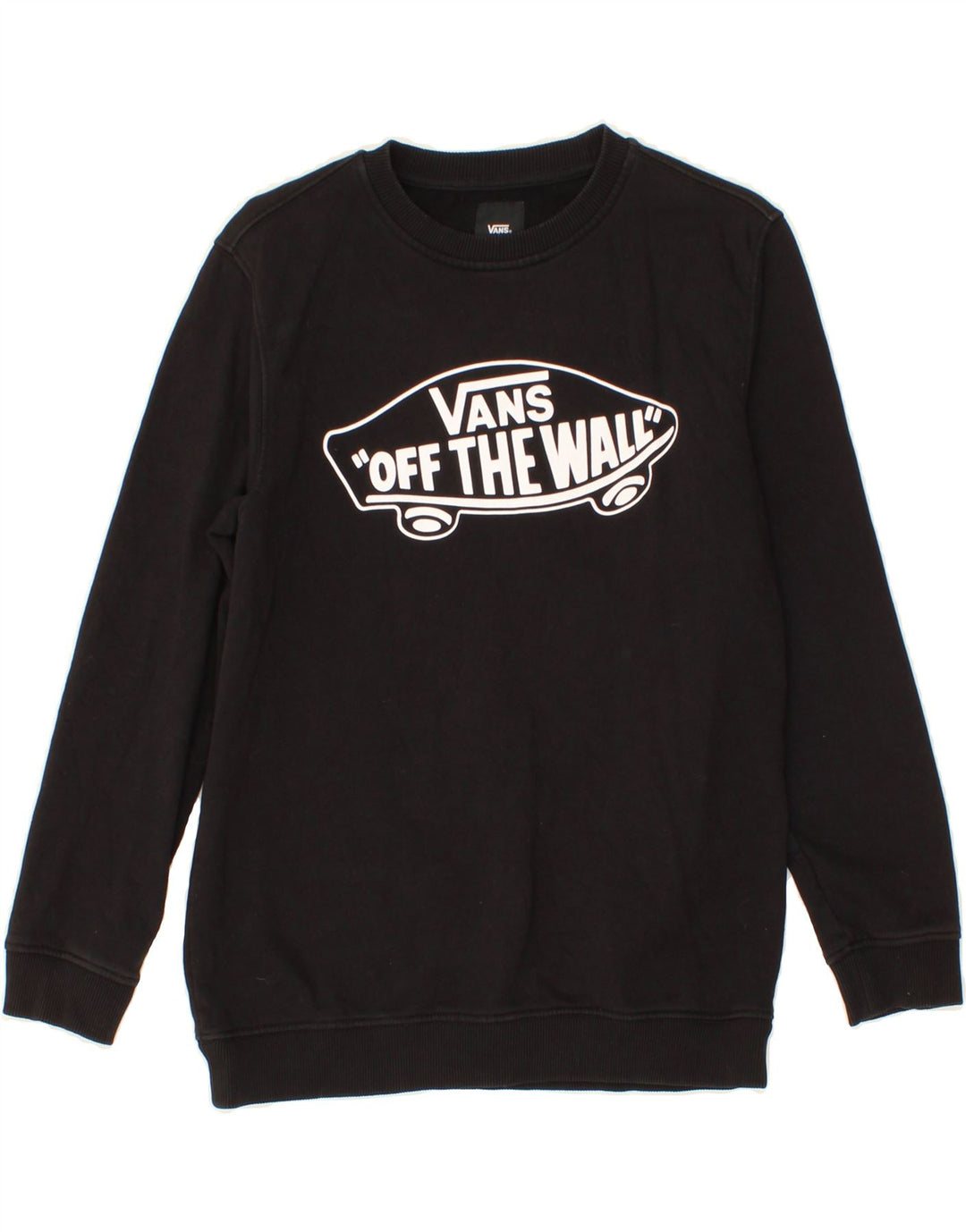 Γραφικό Φούτερ VANS Boys Jumper 12-13 Years Large Μαύρο